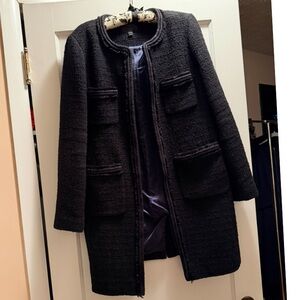 J. Crew Black Tweed wool blend Women's Blazer